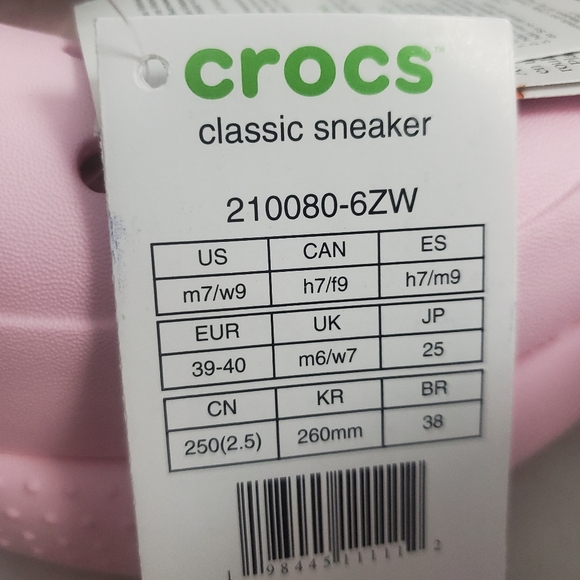 Crocs Classic Sneaker In Pink Milk - Picture 11 of 13